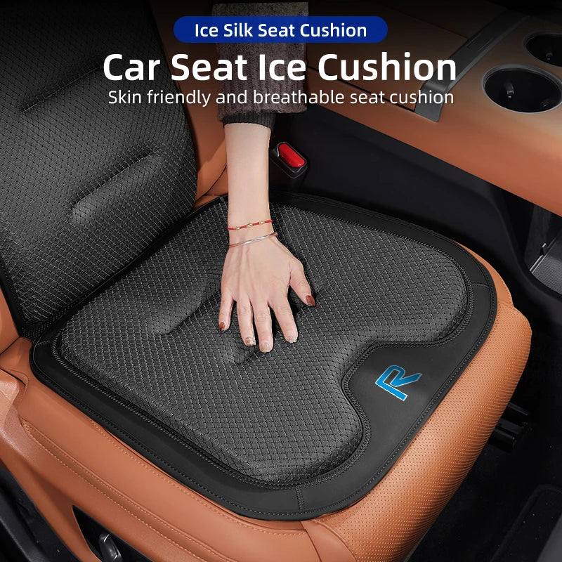 Car Ice Silk Cushion Seat Covers height increasing seat cushion For Volvo AWD C30 S90 T6 V40 V50 V60 V70 V90 XC40 XC60 XC70 XC90