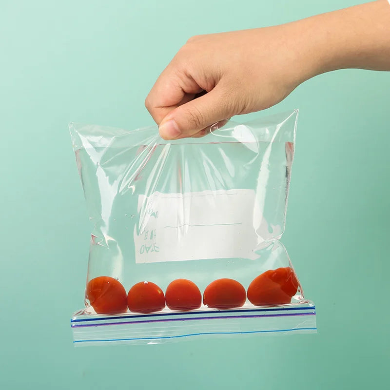 Food Grade Plastic Bag Zipper Sealing Freezer Storage Special Sliding Button Bag Thickened Self-sealing Bag