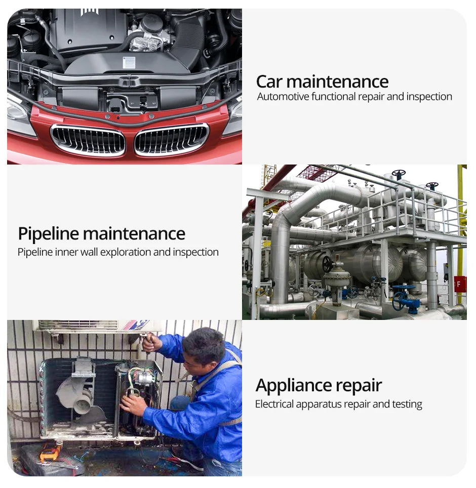 Industrial Endoscope Camera 1080P 4.3 "Single Dual Lens HD1080P Car Inspection Borescope Supports Photo Snap and Video Recording