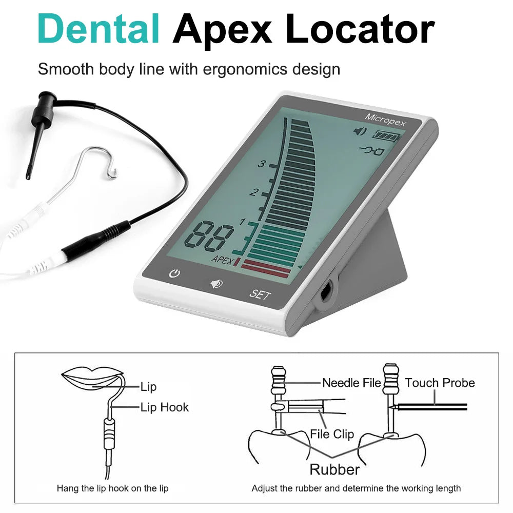 Mini Dental Endo Apex Locator Root Canal Measurement Endodontic Instrument ELIJAH Micropex Dentistry Root Canal Located Device