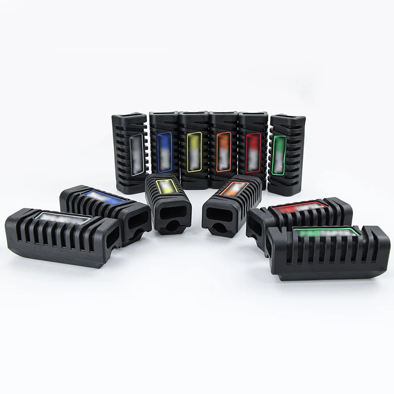 Motorcycle Universal Nonslip Front Footrest Pedal Foot Peg Footpeg Covers Set Rubber 1 Pair 12colors
