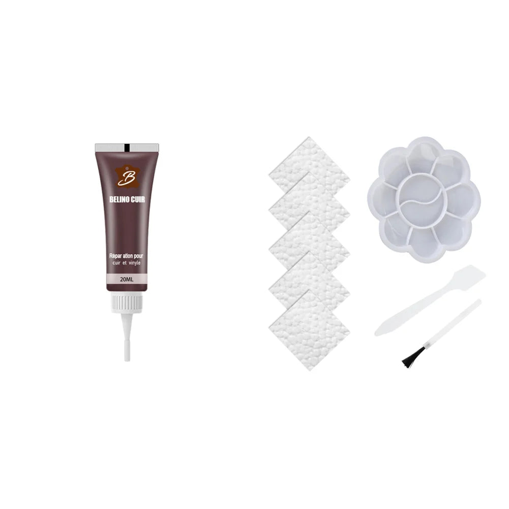 20ml Car Advanced Leather Repair Cream Repair Filler Sofa Auto Seat Leather Complementary Repair Refurbishing Car Polishing Kit