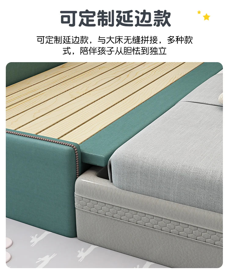 Barrier Stairs Children Beds Single Safety Bedrooms Wooden Kids Bed Mattresses Toddler Luxury Lit Cabane Enfant Home Furniture