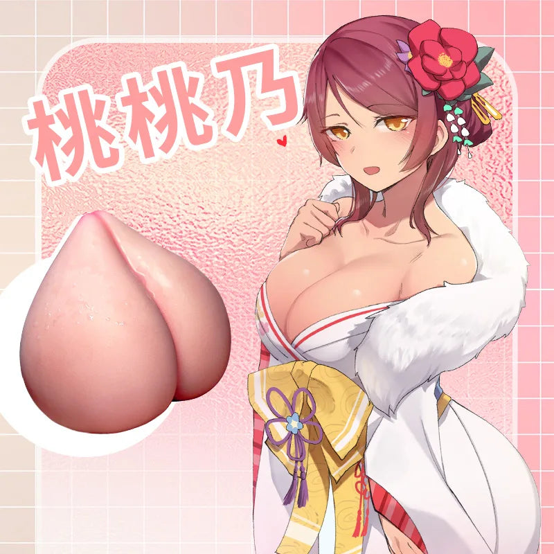 Male Masturbation Cup Peach Butt Mold Real Pocket Pussy Vagina for Men Breast Like Soft Masturbation Cup Adults Erotic Sex Toys