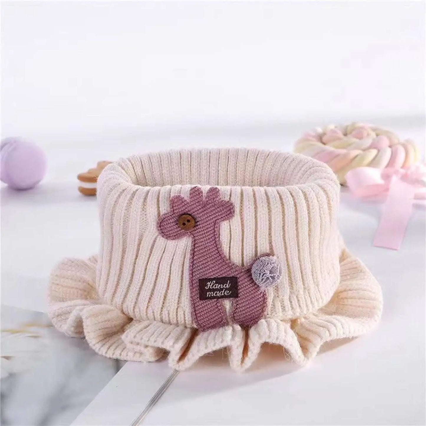 1PC Neck Warmer Scarf Scarf Autumn And Winter Deer Cartoon Neck Cute Versatile Winter Baby Thickened And Warm Gaiter