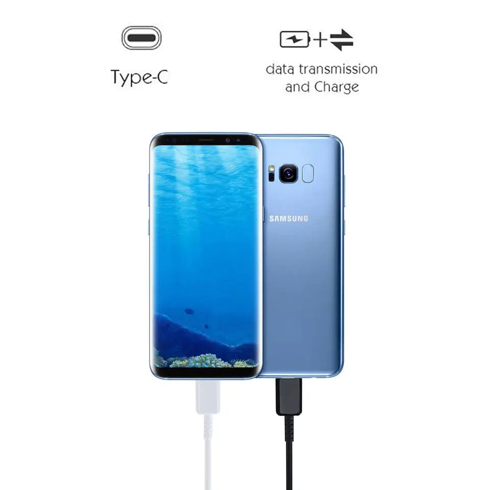 TYPE C Cable 1.2M 2M  Fast Charger Data Line For samsung Galaxy S8 S9 S10 S21 Ultra Note 8 9 10 A54 A53 5G A71 A52 A21S