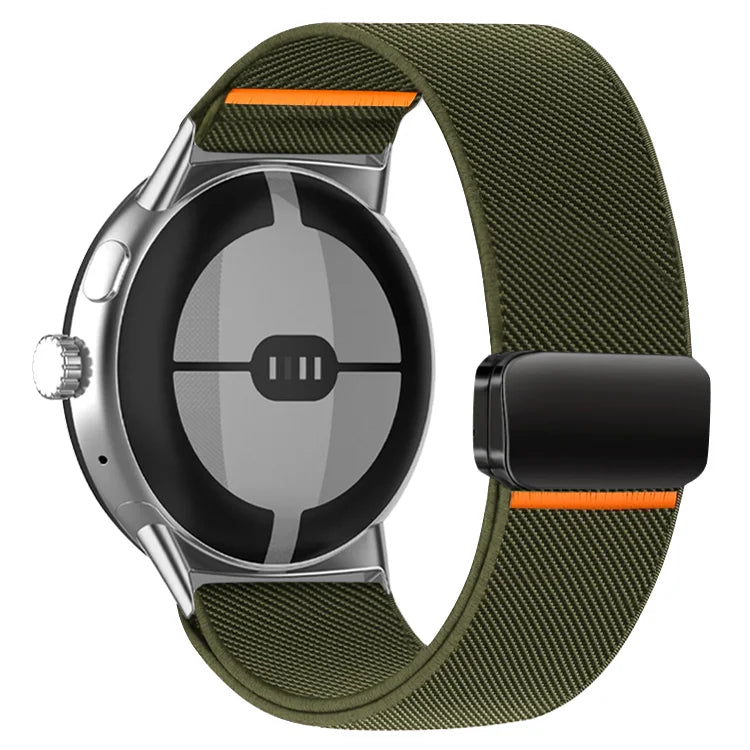 Nylon Braided Strap for Google Pixel Watch 3 45mm Band for Google Pixel Watch 1 2 3 41mm Magnetic Wristband Bracelet Accessories