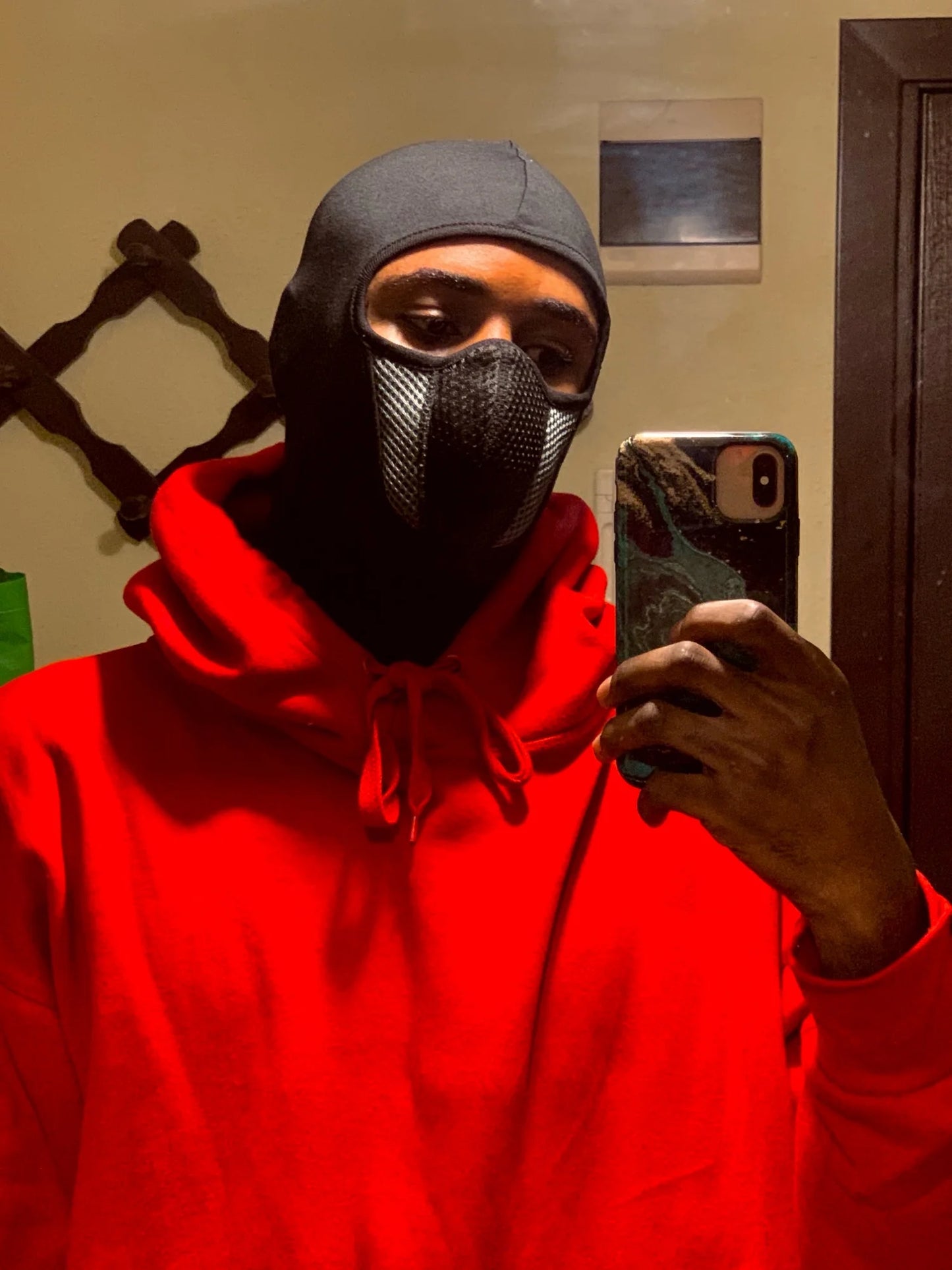 Full Face Mask Cycling Windproof Headgear Motorcycle Balaclava Breathable Outdoor Sports Men CS Mask Head Cover Hat