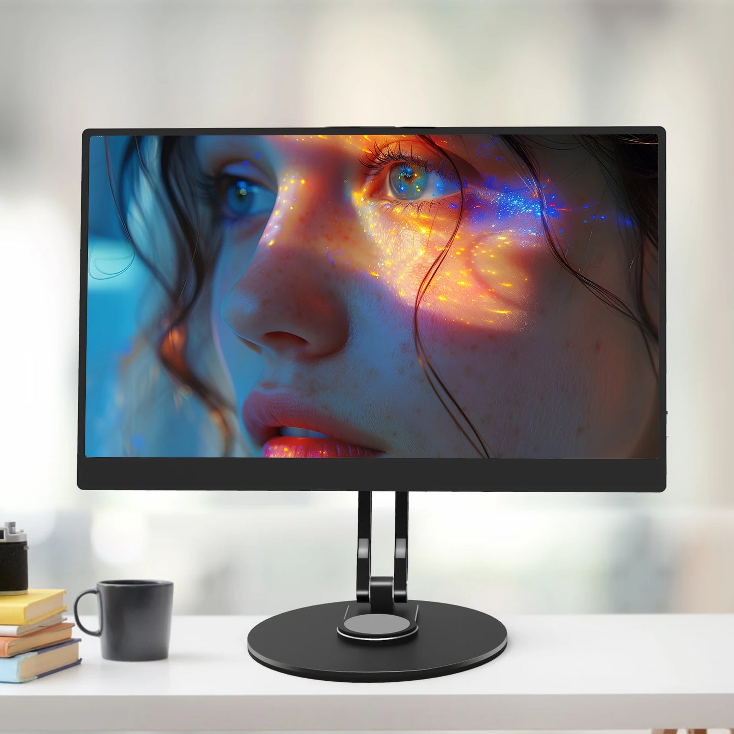 Bimawen 4.5inch-15.6inch VESA Protable Monitor Stand 75mm VESA Monitor Desk Mount Single Monitor Stands Freestanding fits