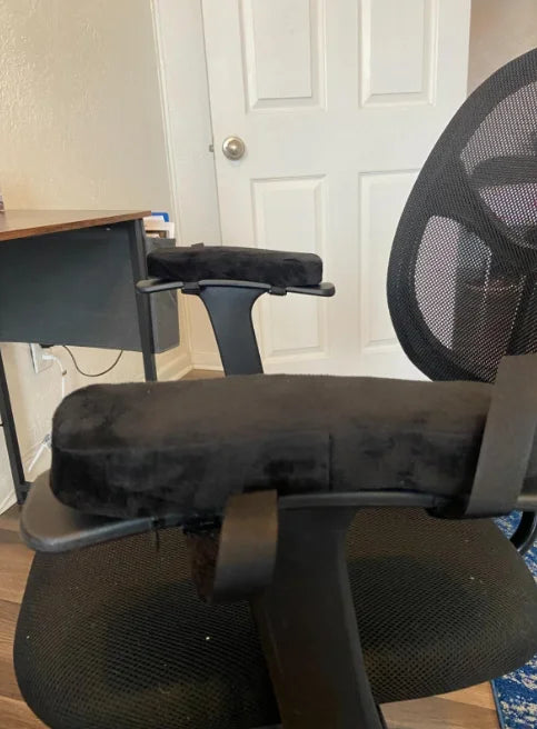 2PCS Soft Armrest Cushion Memory Foam Home/Office Chair Arm Rest Covers Computer Gaming Elbow Cushion,Removable Washable