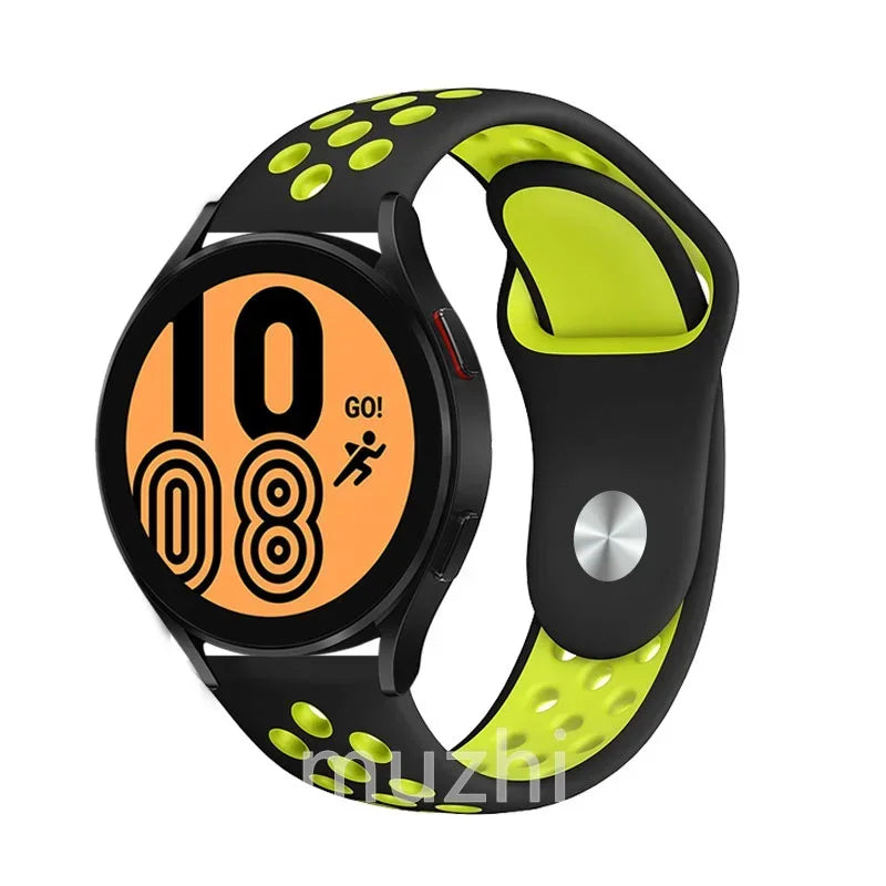 22mm 20mm watch Band for Samsung Galaxy Watch 7-6-5-pro-4-Classic/active 2 Silicone sport bracelet Huawei GT 4-3-2e-pro strap