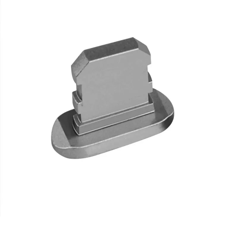 1pc Colorful Metal Anti Dust Charger Dock Plug Stopper Cap Cover Charging Port  for iPhone 14 13 12  11/Xs/R/8/7 SE Metal Plug