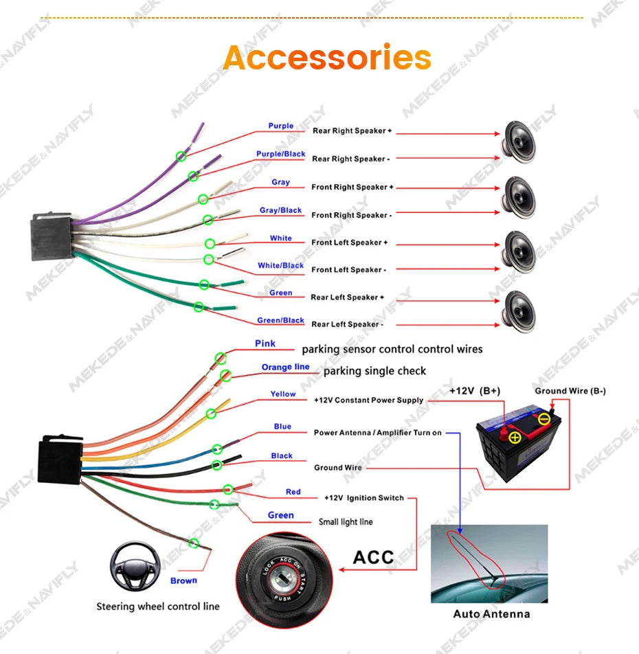 MEKEDE 7" 1Din for Universal Car Radio MP5 Touch Screen DVD Video Multimedia Player Support Mirror Lin-k BT SWC FM Camera Stereo