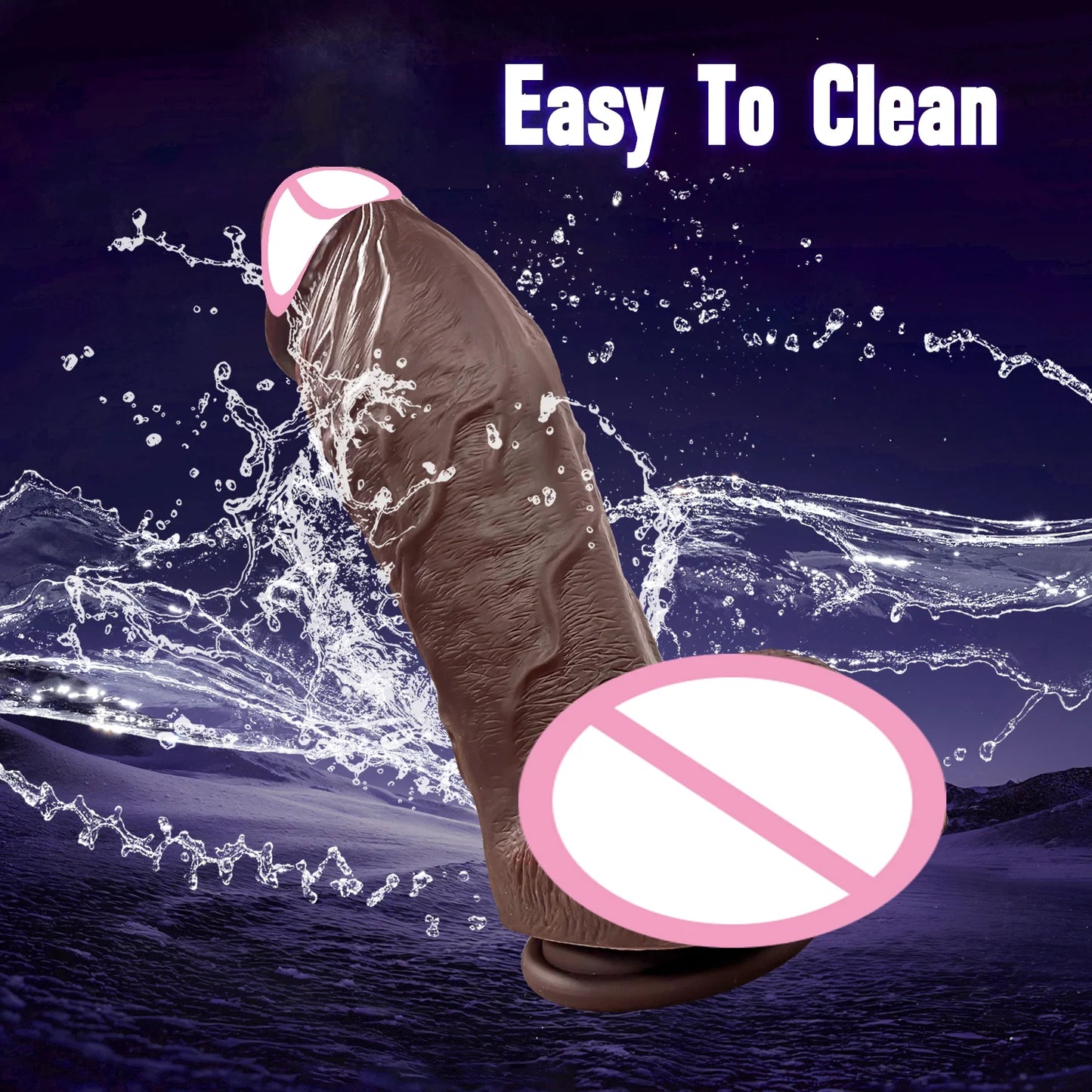 Huge Thick Dildo Realistic Silicone Strong Suction Cup for Hands-Free Anal Play G-spot Giant Dildos Anal Sex Toys for Women Men