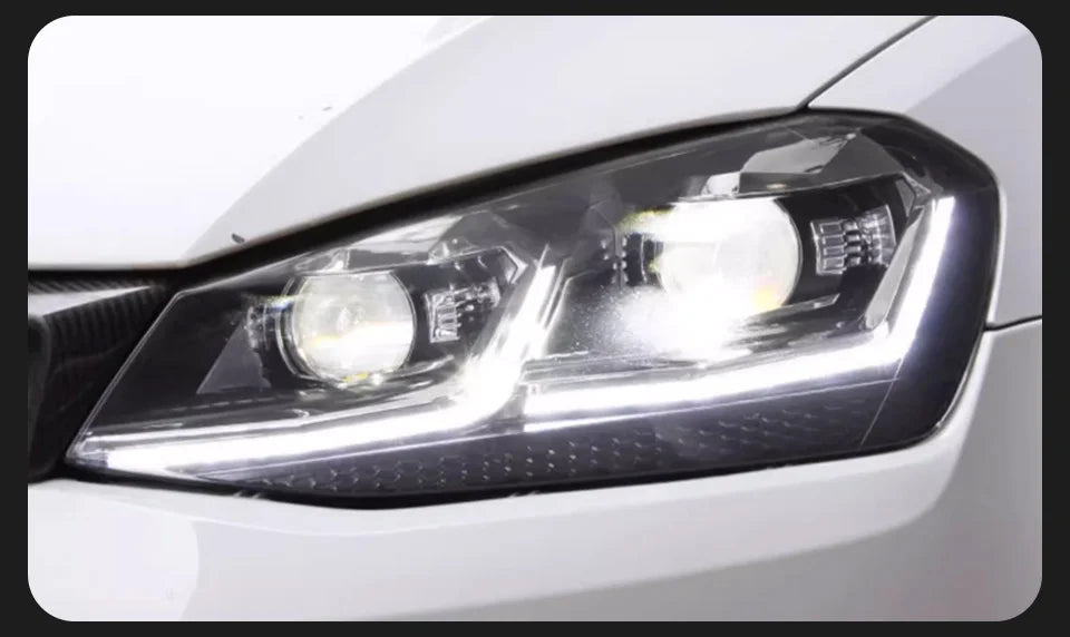 AKD Head Lamp for VW golf 7 MK7 LED 2013-2017 Headlight 7.5 GTI Headlights  DRL Turn Signal High Beam Angel Eye Projector Lens