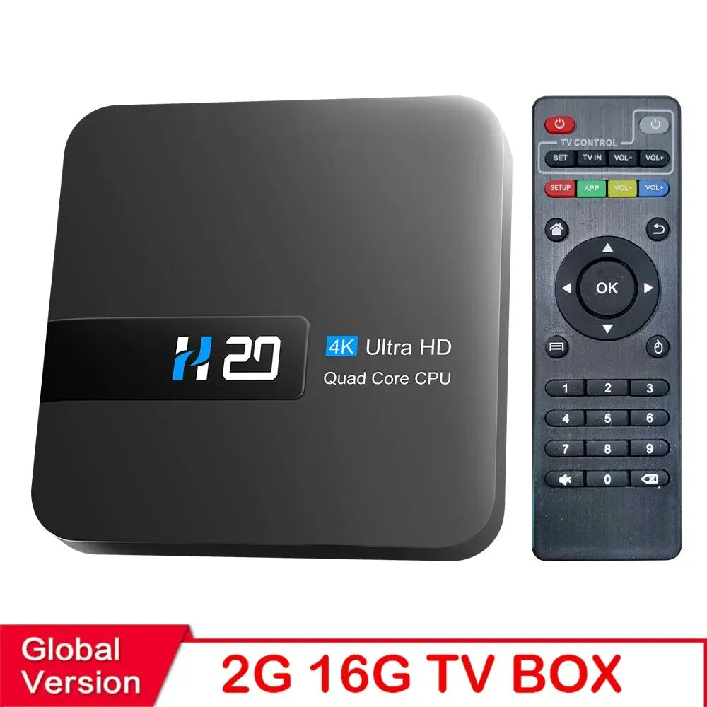 HONGTOP H20 New Smart TV Box Android 10.0 2GB 16GB 4K 3D HD H.265 Media Player Android TV Box Very Fast 1080P Set Top Box
