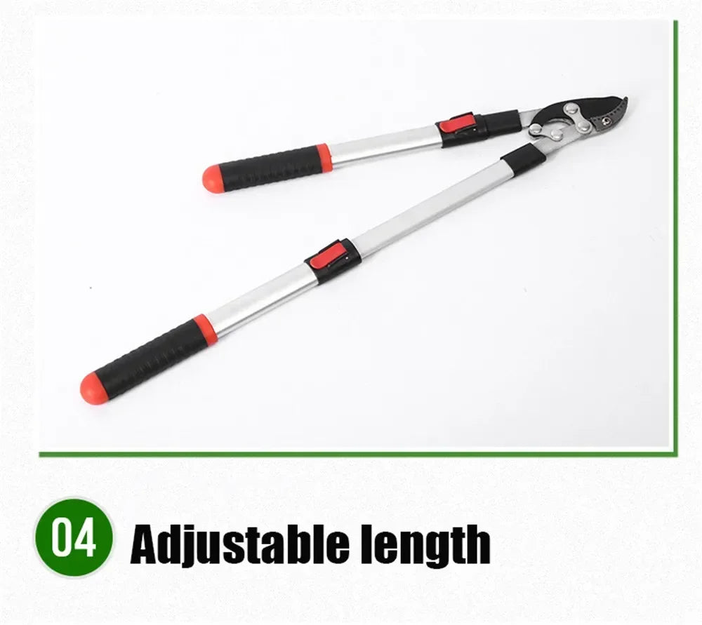 Garden Branch Scissors Stretchable SK5 Steel Long Pruner Gardening Fruit Tree Pruning Shears Garden Tool Professional Hand Tools