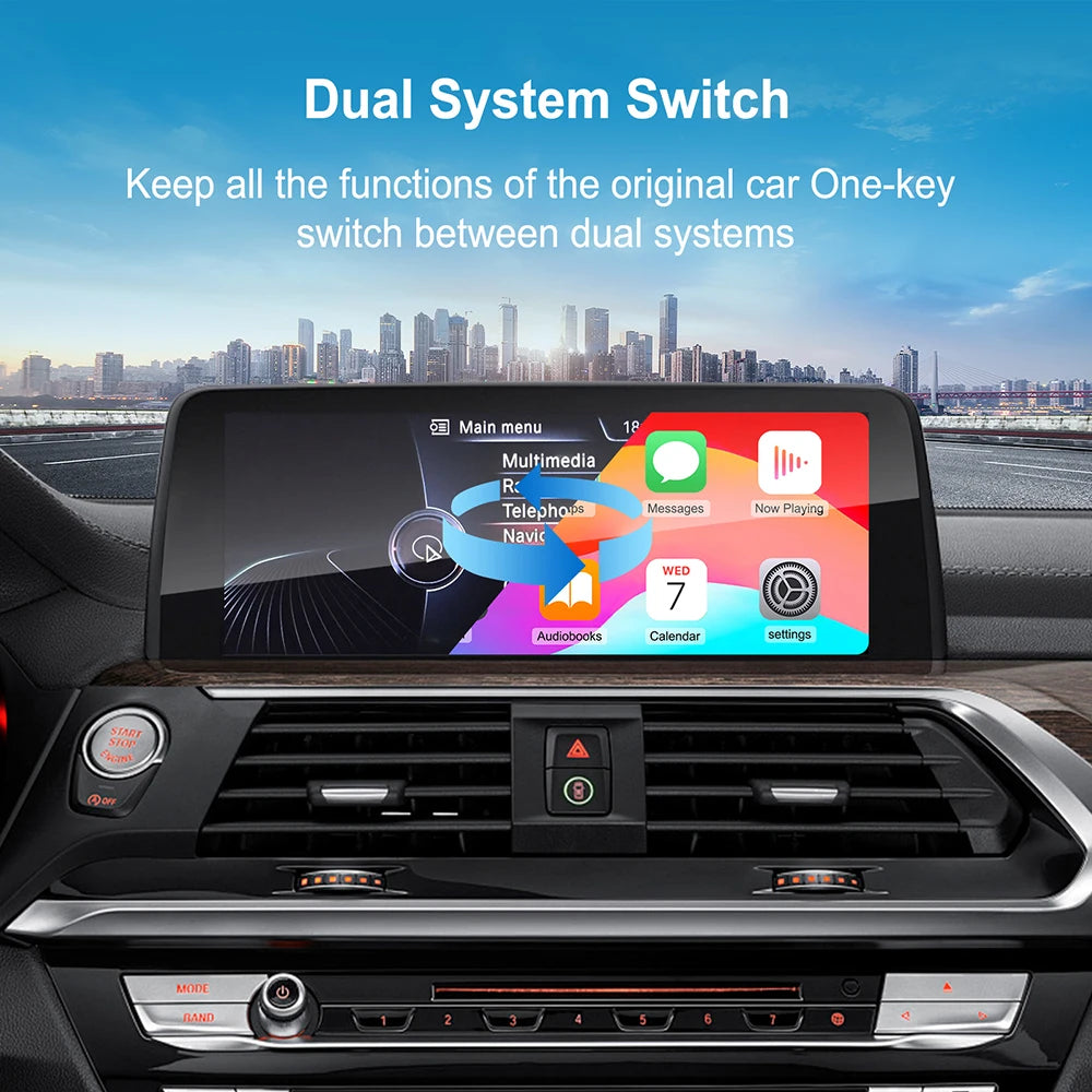 Wireless CarPlay Android Auto for BMW NBT CIC System 1 2 3 4 5 6 7 Series X1 X3 X4 X5 X6 MINI E60 E84 E70 F26 F25 F10 F11F20 F21