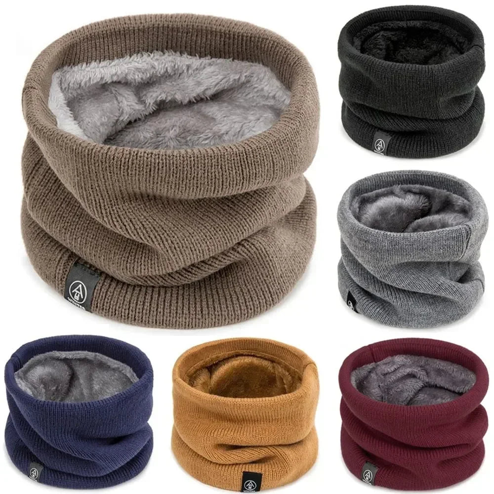 Fashion Soft Knitted Neck Warmer, Women/Men Sports Scarf with Face Cover for Winter Skating Running and Hiking