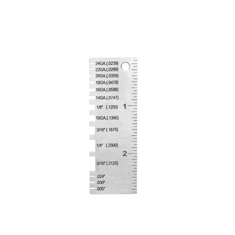 Metal Wire Thickness Ruler Gauge Welding Gage Template Soldering Inspection Weld Inspection Portable Welder Ruler Wire Gauge