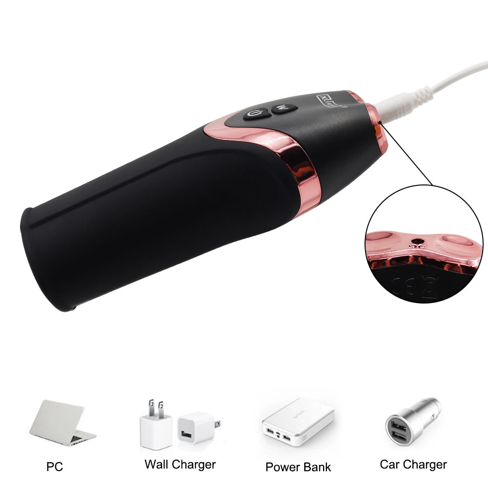 Male Sexy Penis Pump Vibrator Penis Delay 12 Speed Male Masturbator Trainer Automatic Glans Stimulation Exercise Oral Sex Toy