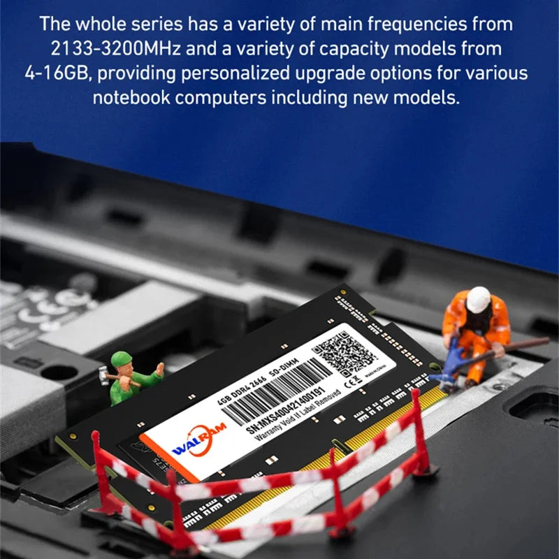 WALRAM Memoria Ram Notebook DDR4 DDR3L 16GB 8GB 4GB 32GB 3200 2666 2400 1600 1333 Sodimm Laptop Memory Ram DDR3L DDR4