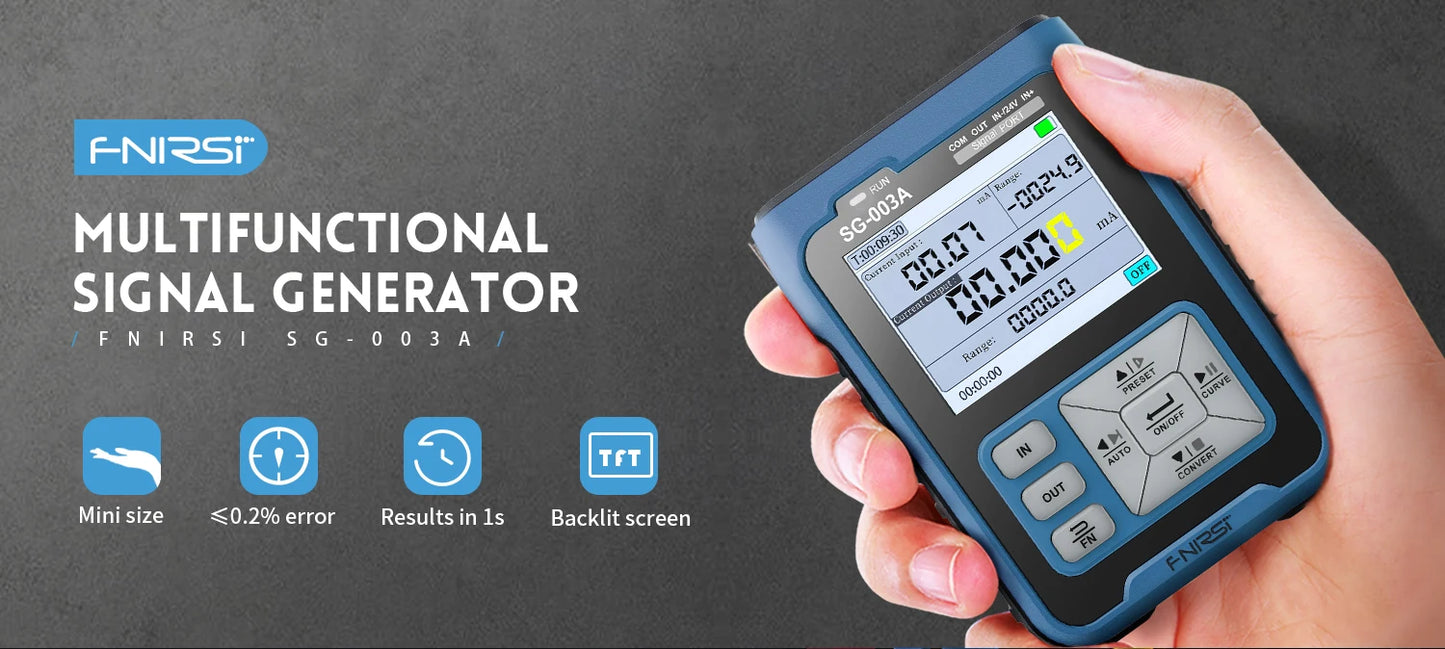 FNIRSI SG-002 Digital 4-20mA 0-10V Voltage Gerador de sinal Current Transmitter Professional Electronic Measuring Instruments