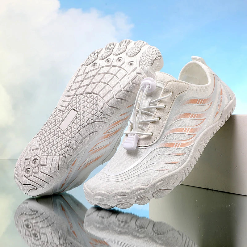 New Arrival Water Shoes Qiuck-Dry Aqua Shoes Men Women Outdoor Beach Swimming Wading Breathable Five-Finger Sneakers Size 36-46