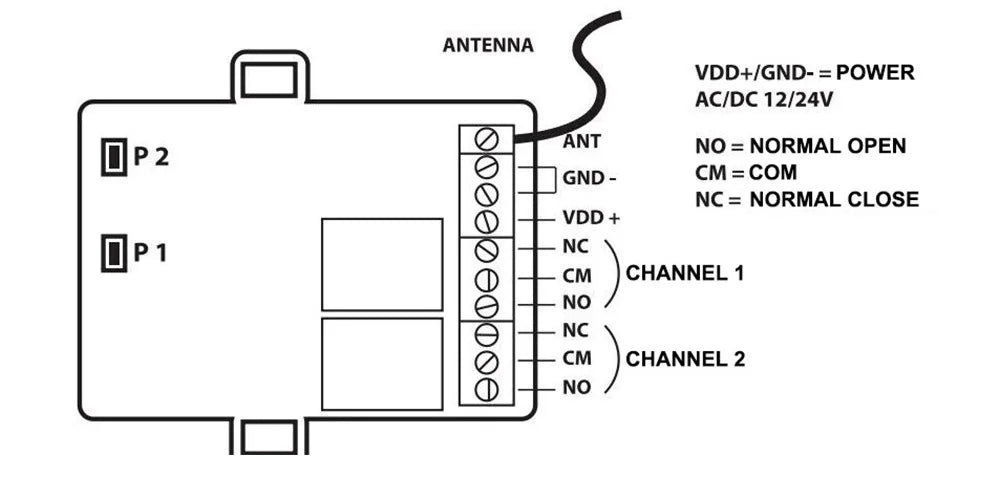 433.92mhz Rolling Code Garage Door Gate Opener Remote Control