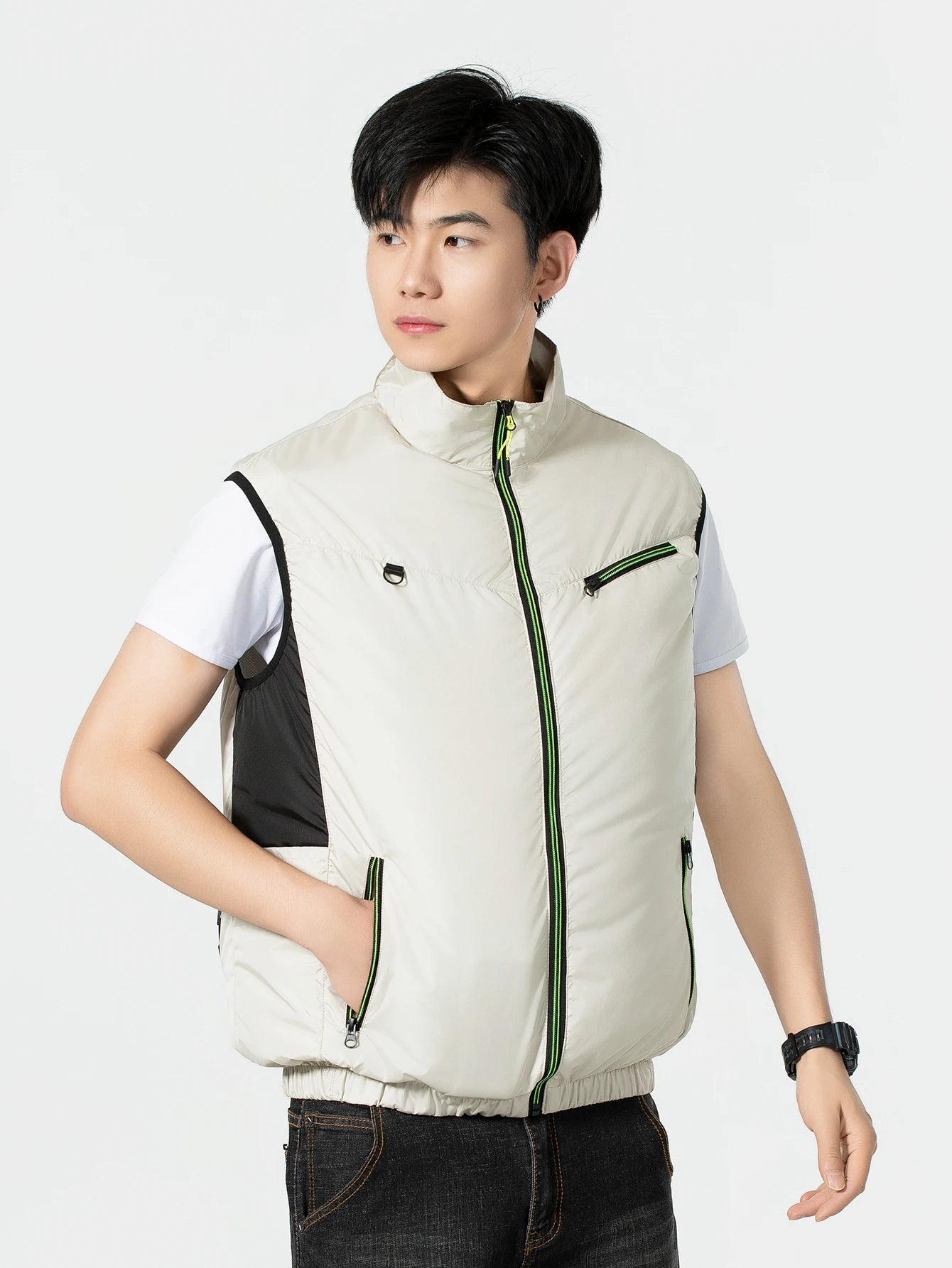 2025Summer Cool Vest,Wearable Cooling Fan, Air-conditioned Clothes Continuous cooling 13 Hours,for High Temperature Work Fishing