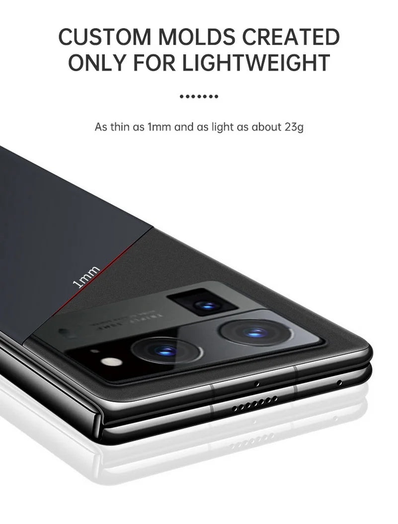 Ultra-thin Frameless Phone Case For Tecno Phantom V Fold2 Tecno V Fold Luxury Magsafe Magnetic Hard Cover