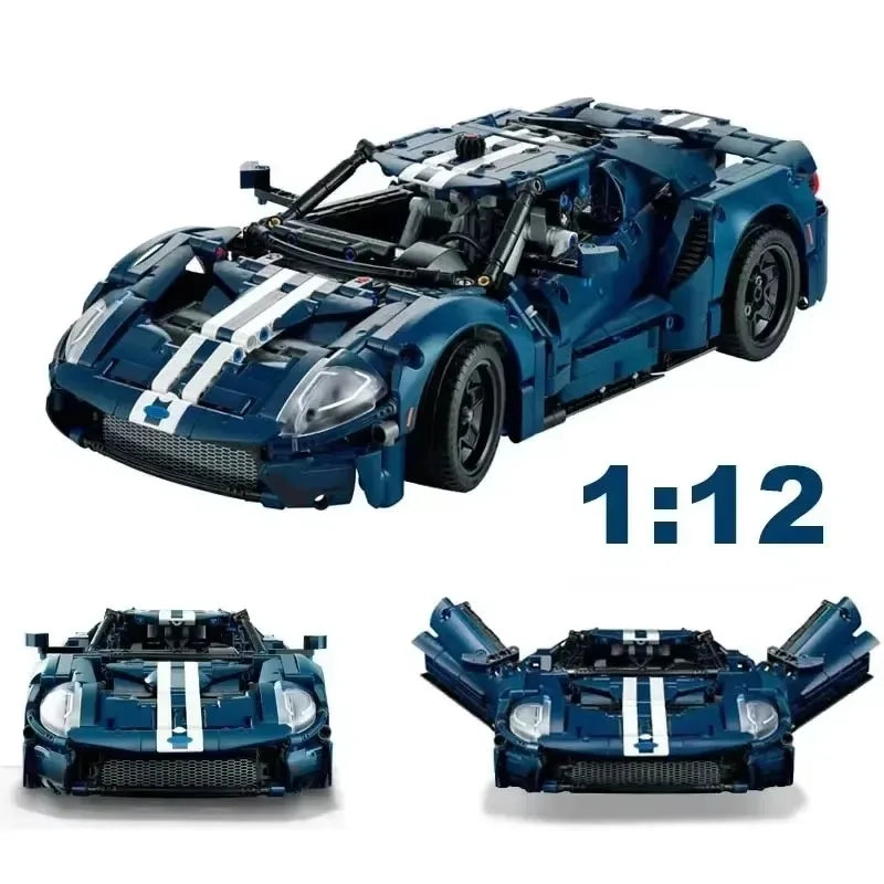 Technical MOC 42154 GT Sports Car Building Blocks 1:12 Scale Racing Vehicle Assembly Model Bricks Toys for Kids Adults Gifts