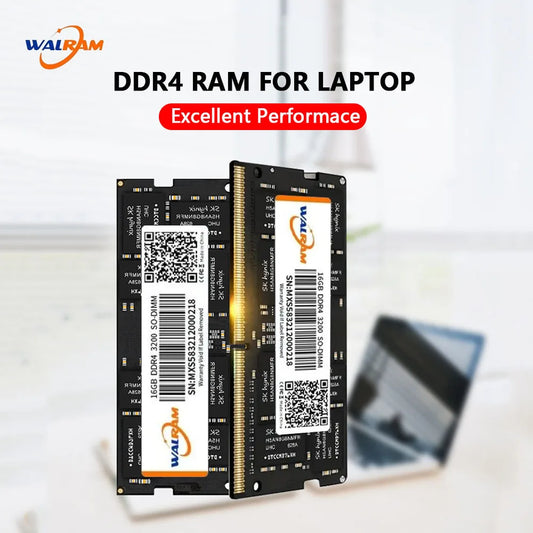 WALRAM Memoria Ram Notebook DDR4 DDR3L 16GB 8GB 4GB 32GB 3200 2666 2400 1600 1333 Sodimm Laptop Memory Ram DDR3L DDR4