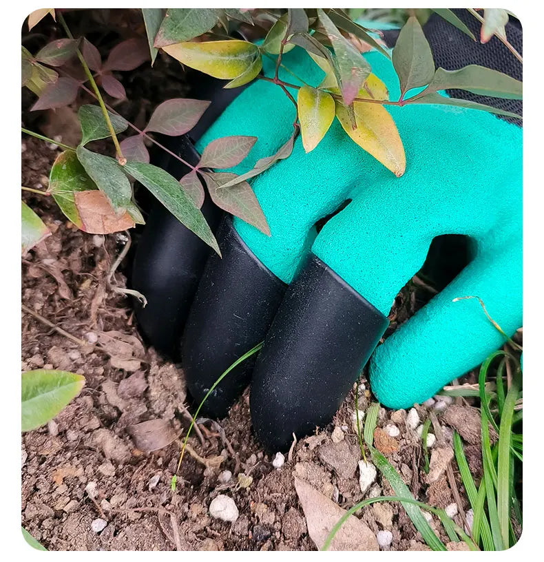 Garden Gloves with Claws Chicken Coop Cleaning for Digging Pruning Poking All in One Gardening Tool Durable Hand Protectors