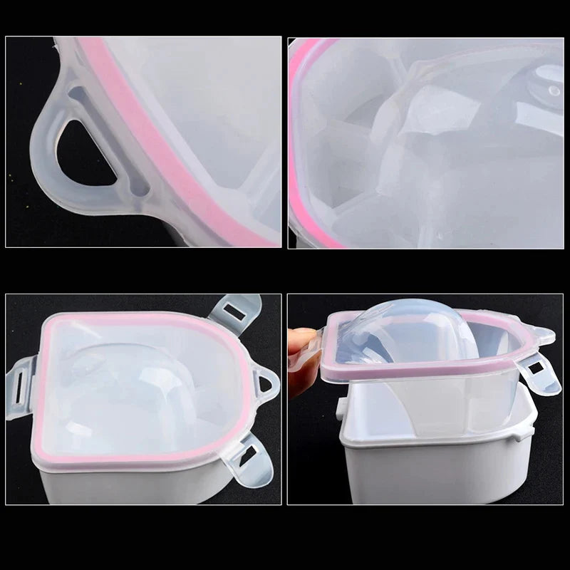 1PC Double Layer Hand Bowls Softened Dead Skin Hand Bowls Spa Treatment Manicure Tools Nail Art Tools Soak Bowl