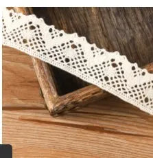 5Meter Roll White Cotton Embroidered Lace Net Ribbons Fabric Trim DIY Decorate Sewing Handmade Craft Materials Bow