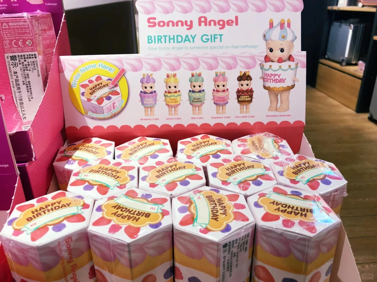 Sonny Angel Birthday Cake Series Blind Box Lying Down Angel Series Anime Figures Kawaii Cartoon Surprise Box Toys For Kids Gifts