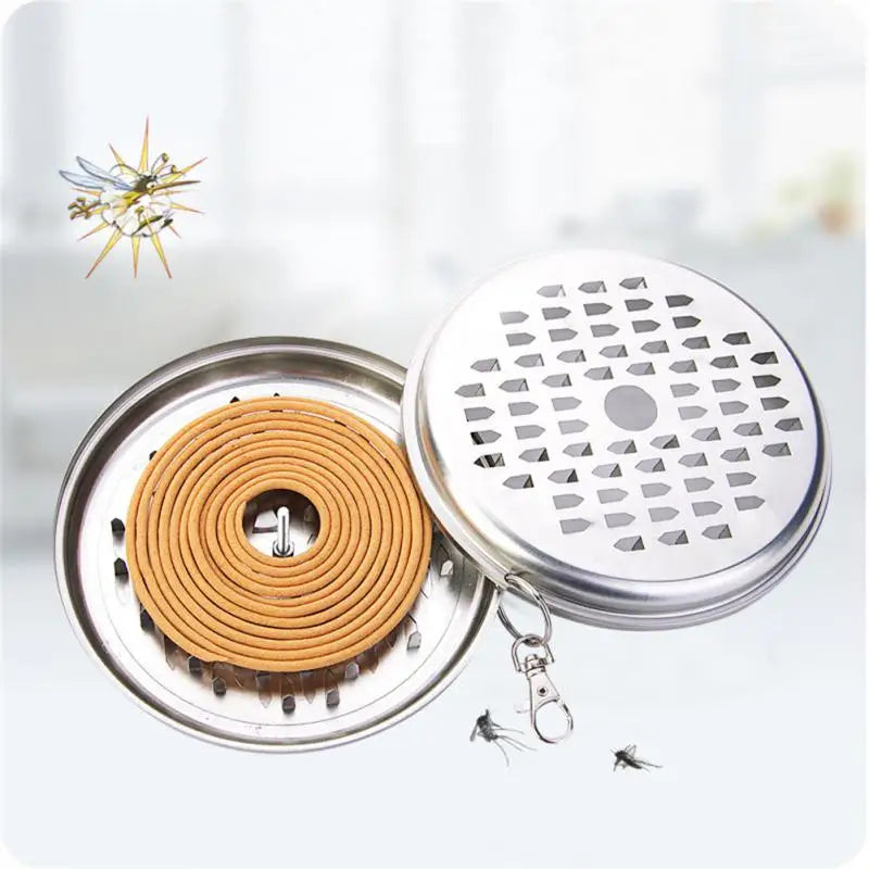 2024 Mosquito Coil Holder Mosquito Coil Box With Cover Mosquito Coil Tray Nail Tooth Mosquito Coil Holder Household Ash