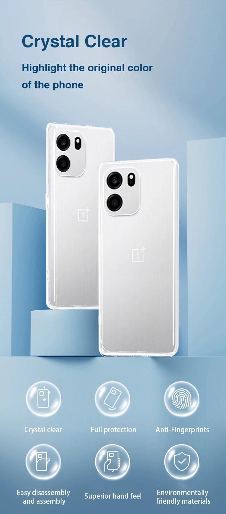 High Qualtiy Thin Phone Case for OnePlus Nord CE6 CE 6 Turbo 6V 5G Soft Silicone Transparent Luxury Back Cover Funda Accessories