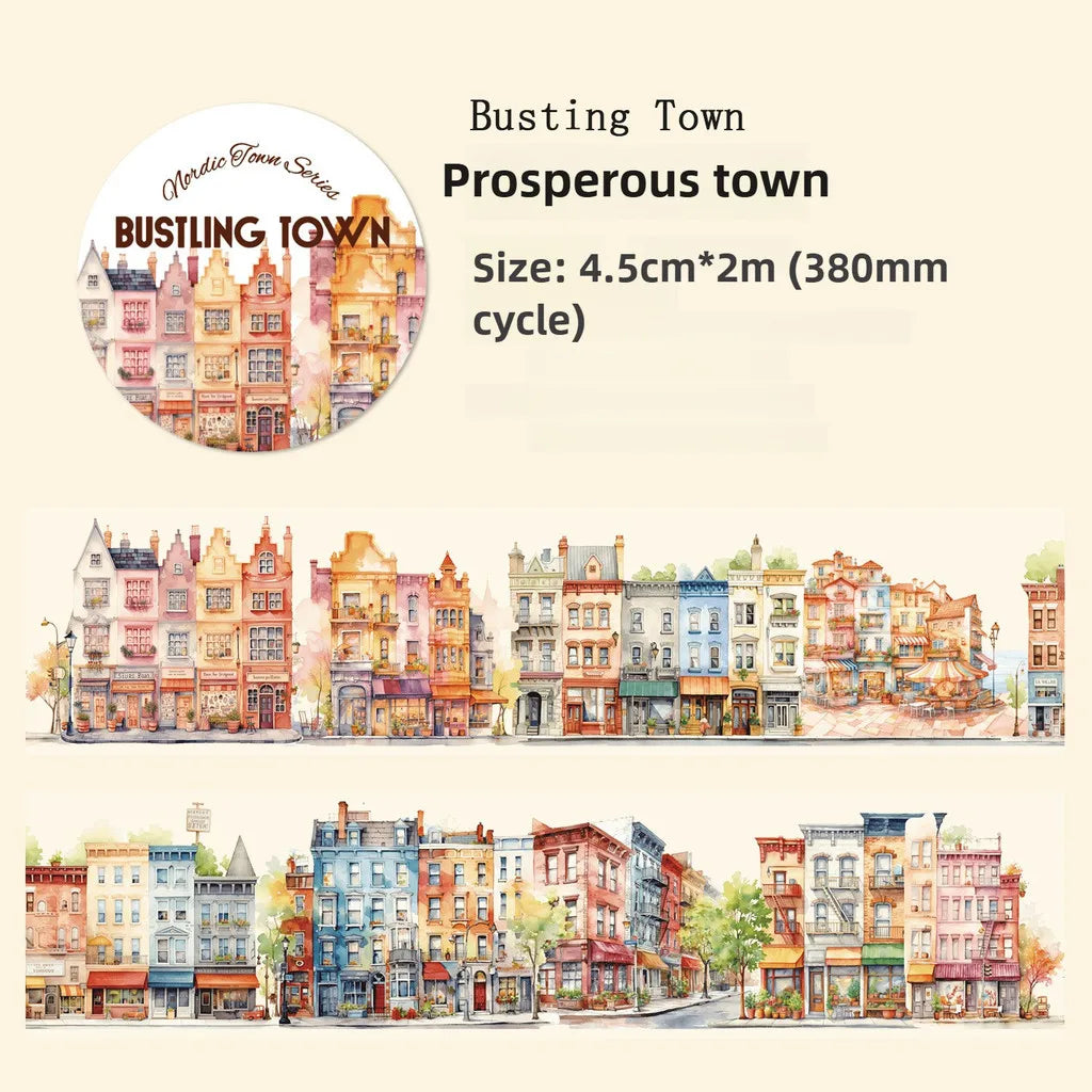 Journamm 45mm*2m PET Tapes European Castle Theme Decor Junk Journal DIY Scrapbooking School Supplies Collage Tapes