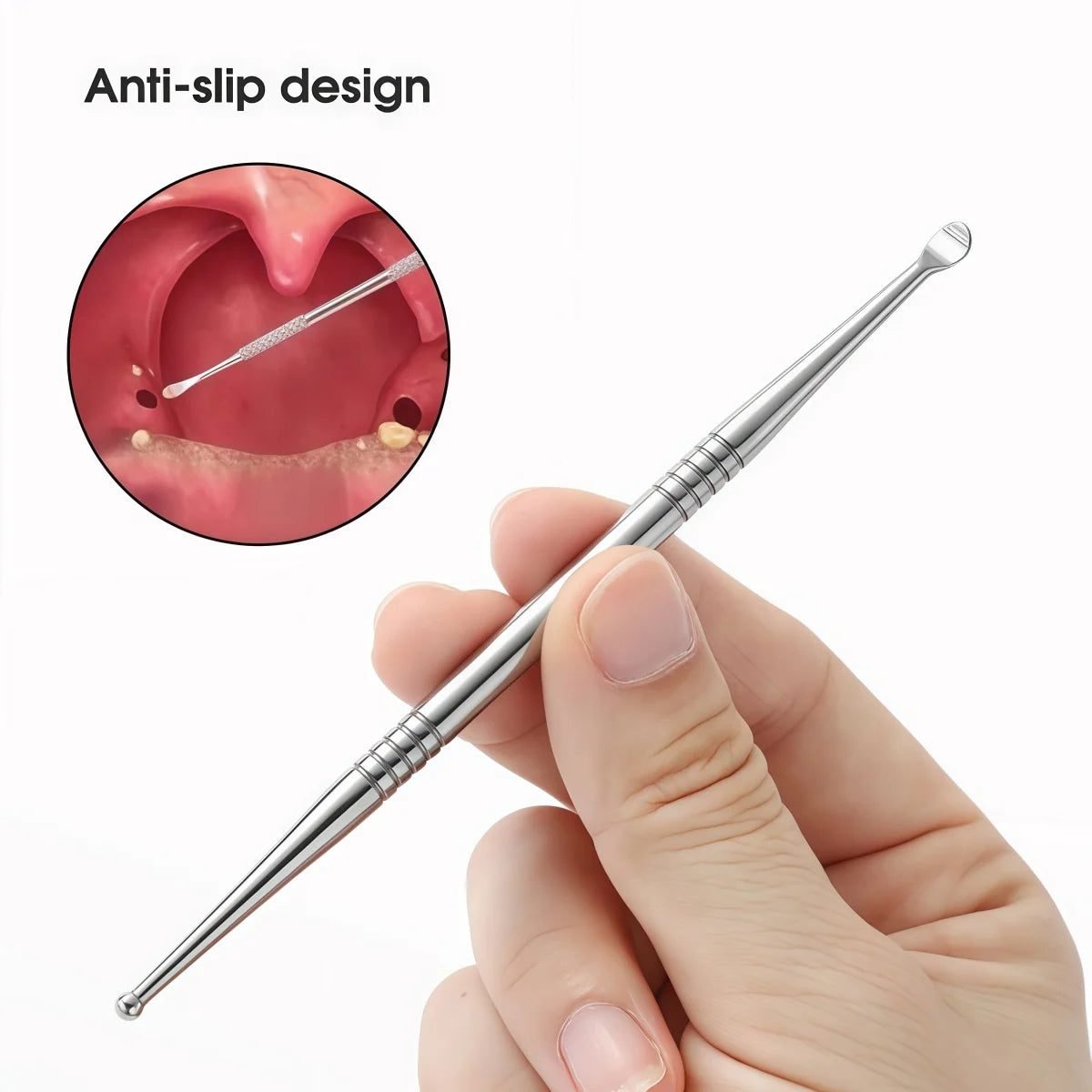2/10pcs Tonsil Stone Removal Ear Wax Remover Tool Steel Remover Mouth Cleaning Care Tools Tonsil Stone Remover Health Care