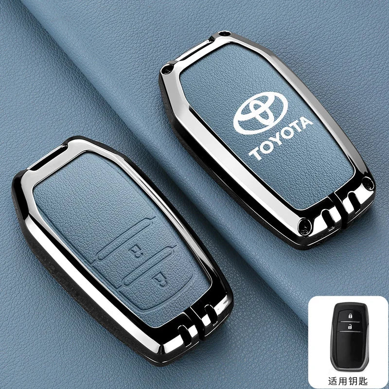 Car Remote Key Case Cover For Toyota CHR Hilux Fortuner Land Cruiser 200 Camry Corolla Crown RAV4 Highland Keychain Accessories