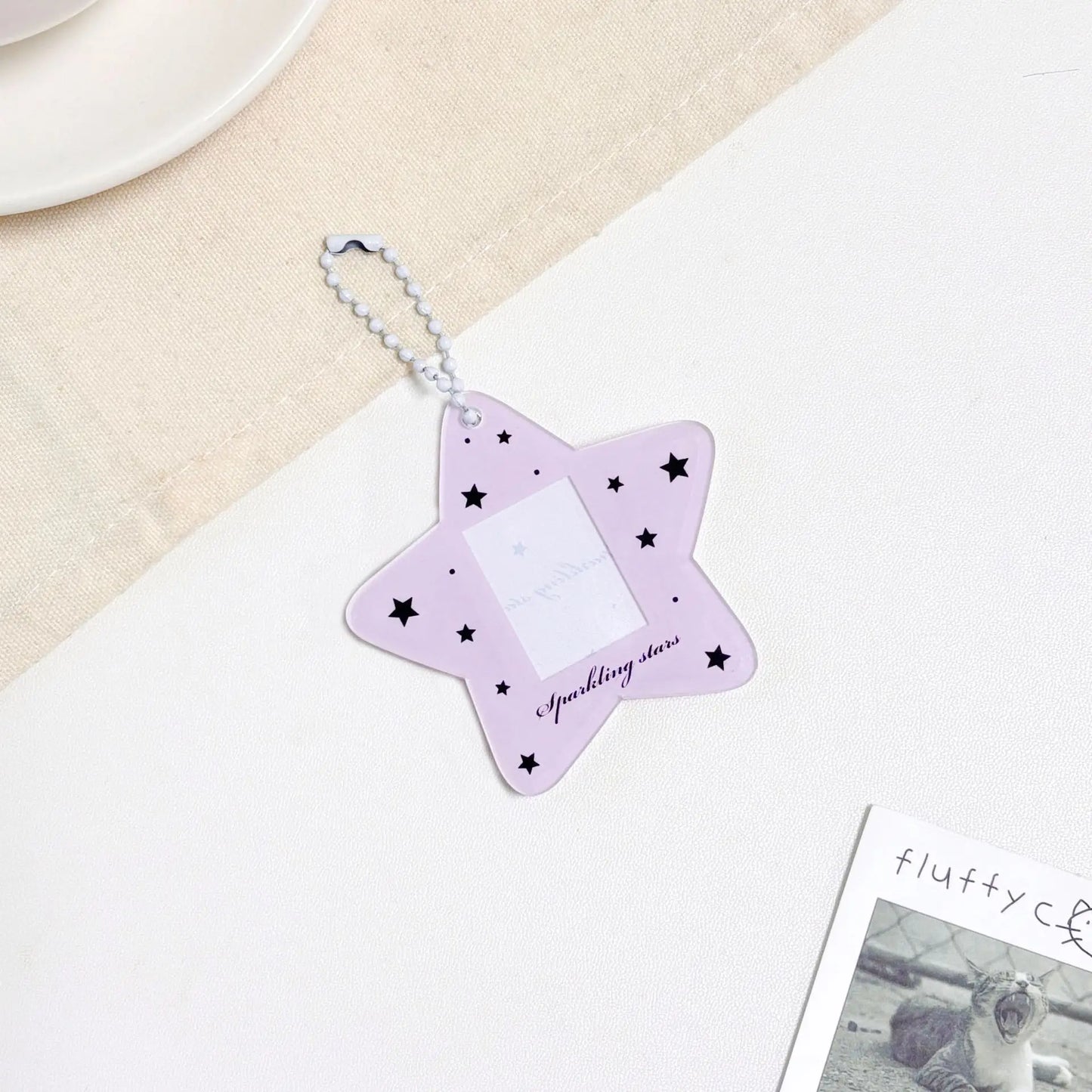 Star one inch certificate photo acrylic star follower small card card sleeve card brick card sleeve