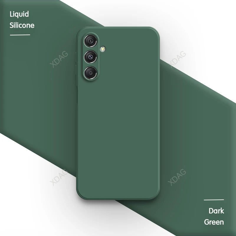 Original Phone Case for Samsung Galaxy M35 5G 6.6" SM-M356B SM-M356B/DS Soft Simple Liquid Silicone Camera Protection Back Cover