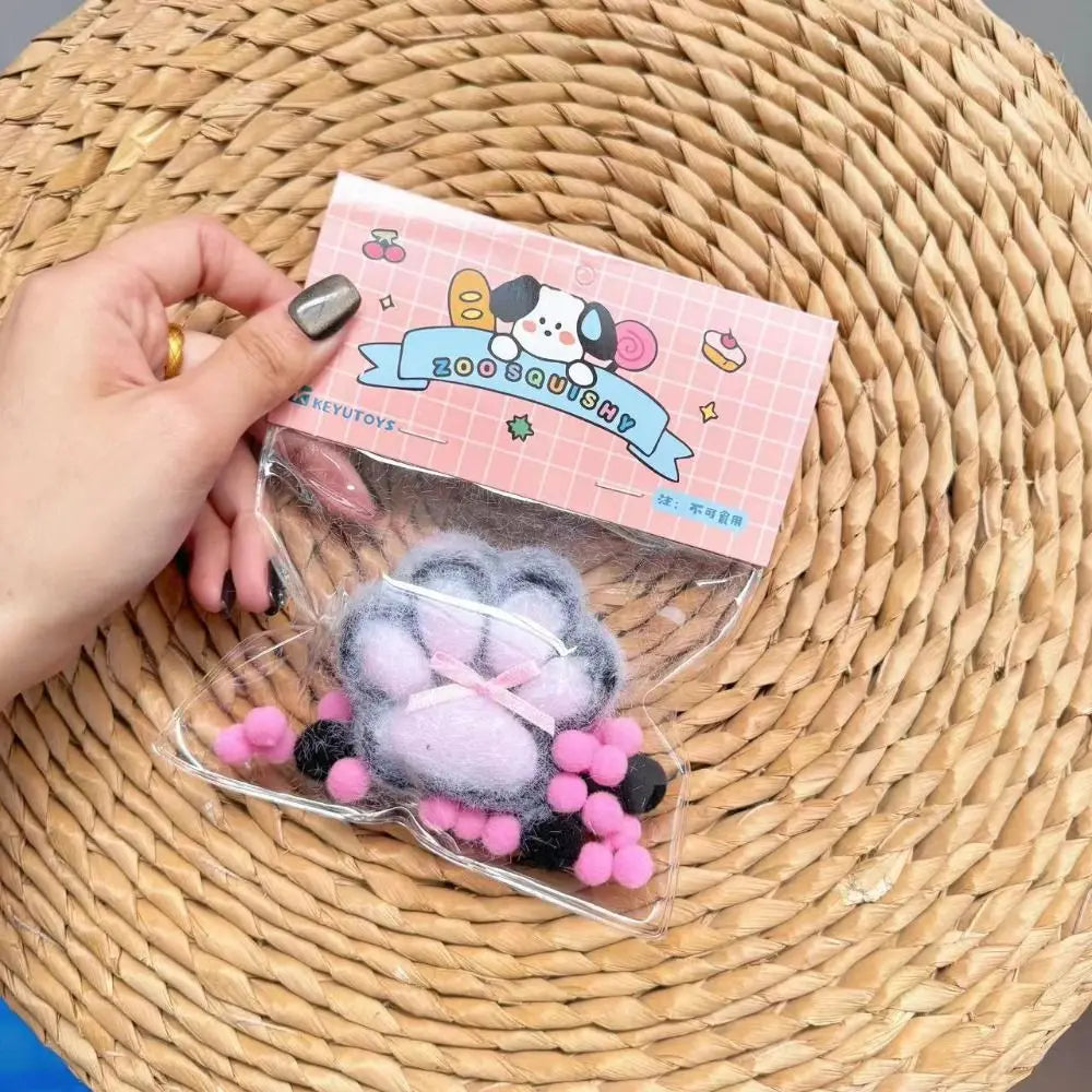 Squeeze Cat Paw Toys Pinching Cat Paw Decompressing Toy Soft Sticky Stress Relief Relax Toys