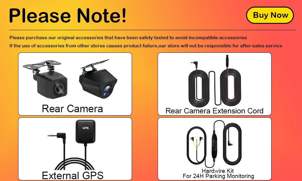 Aprilboy 4K WIFI Dash Cam Mini CAR DVR Front and Rear Dual Lens With 1080P Black Box Room Night Vision Camera Parking Monitor