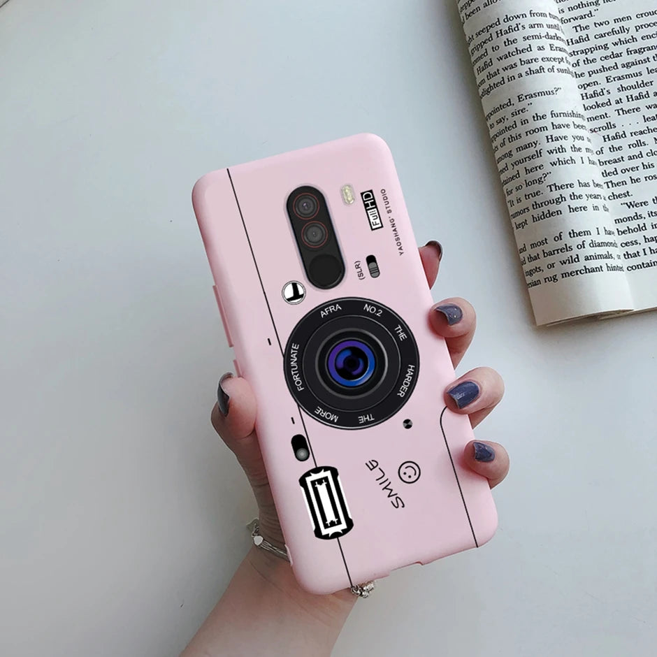 For xiaomi Pocophone F1 Case for xiaomi Poco F1 Case Silicone Soft TPU Phone Cases for PocoF1 Back Cover Heart Butterfly Bumper