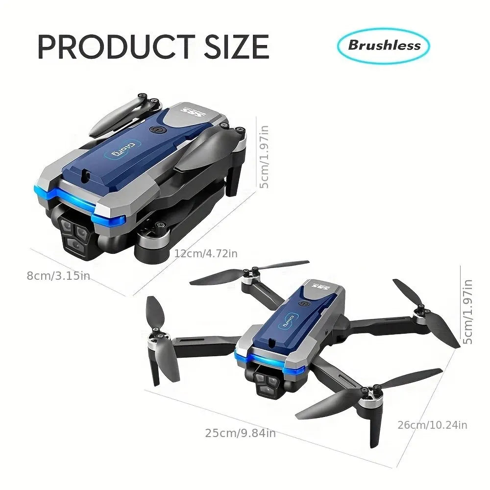 S8S GPS Drone 5G Wifi 8K HD Dual ESC Camera Optical Flow 360° Obstacle Avoidance Brushless Motor RC Foldable Quadcopter 9000M