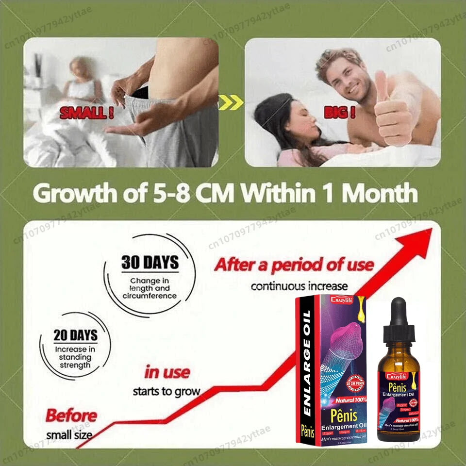 Effective Increase Men's Big Dick Enlargement Fluid Penis Erection Enhancement Male Health Care Enlargement Massage Enlargement。