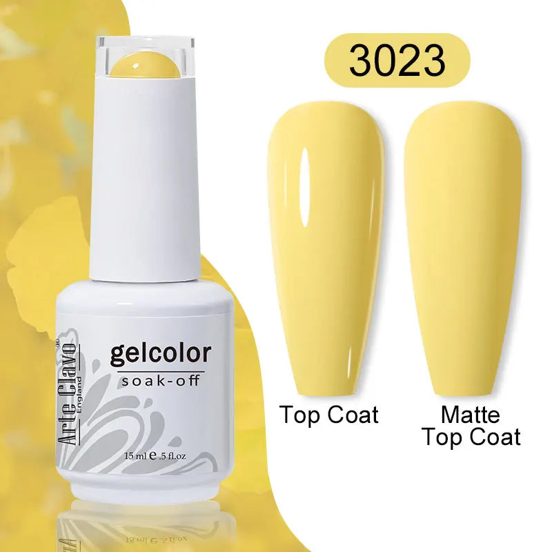 Arte Clavo 15ml Gel Polish Hybrid Varnishes 179 Colors Nails Art For Manicure Soak Off UV Need Top Base Primer Gel Nail Polish